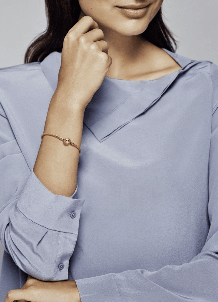 золотой браслет Пандора