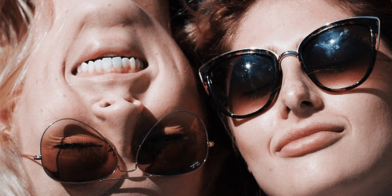 Коллаж модных солнцезащитных очков 2025